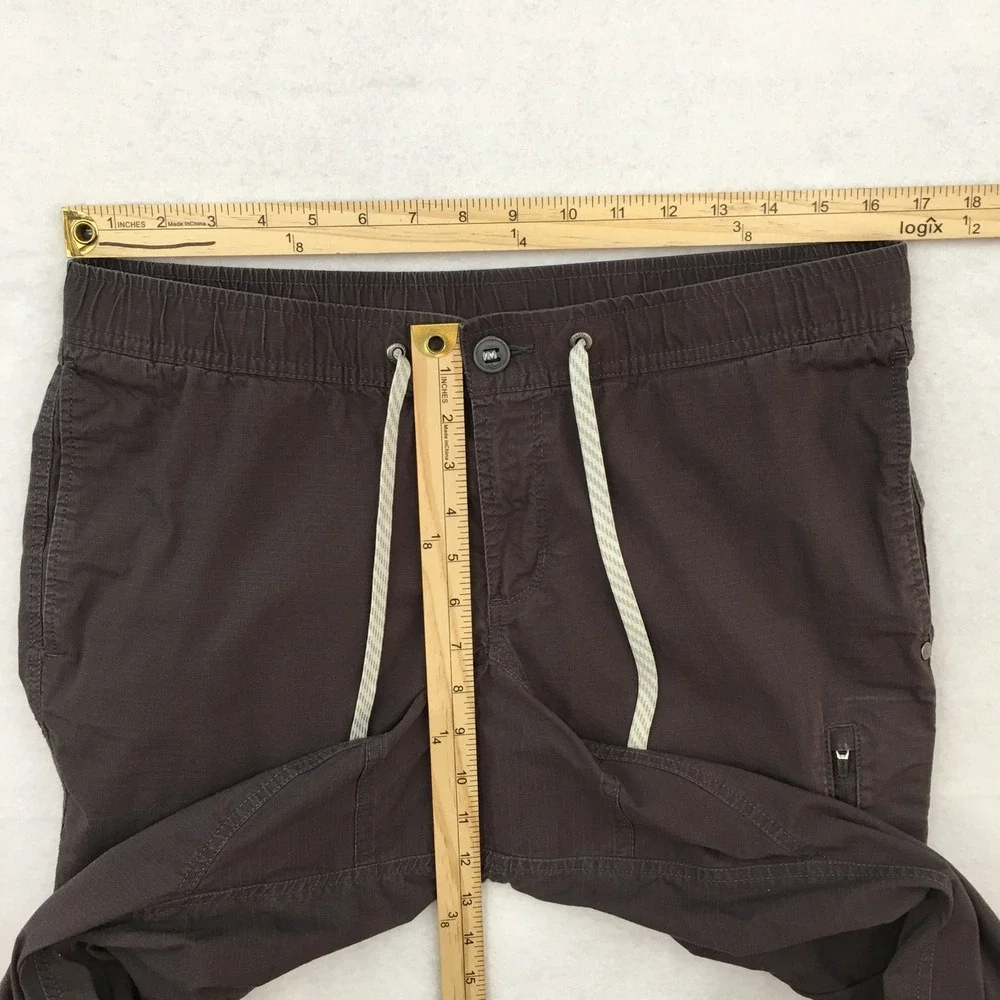 Vuori Ripstop Climber Pant Mens Large Dark Oregano Brown Elastic Waist Jogger